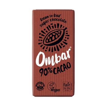 90% Cacao Chocolate Bar 35g - Ombar - Chocolate Bar - Eco Natural Products