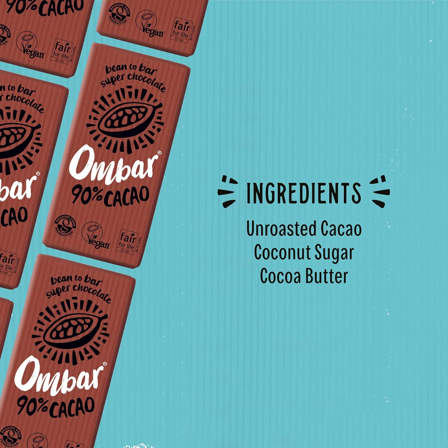 90% Cacao Chocolate Bar 35g - Ombar - Chocolate Bar - Eco Natural Products