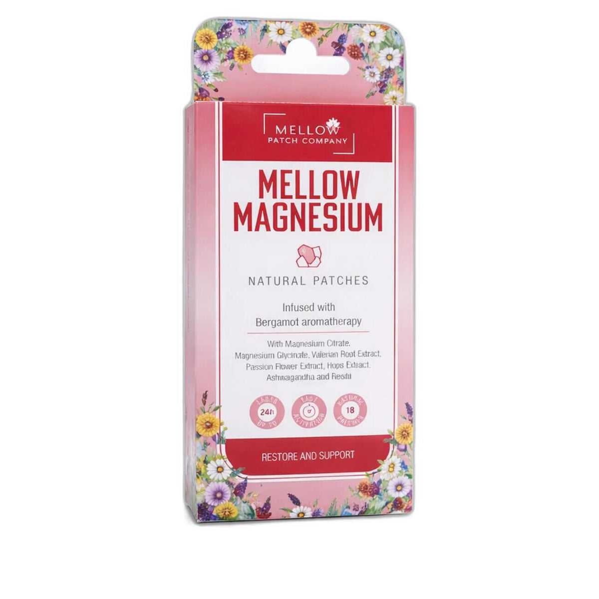 Mellow Magnesium Patch Muscle Function 18 Patches