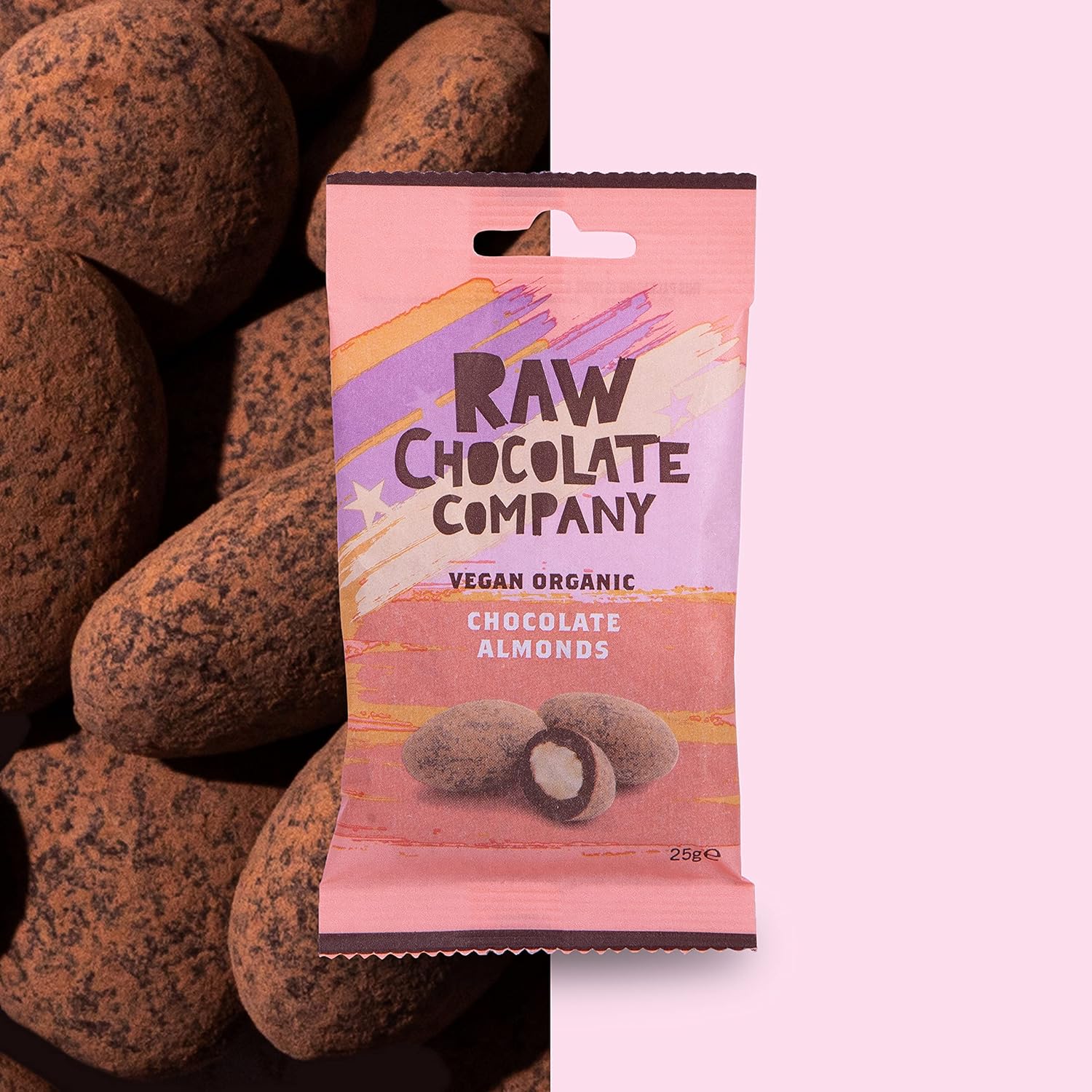 Organic Chocolate Almonds Snack 25g