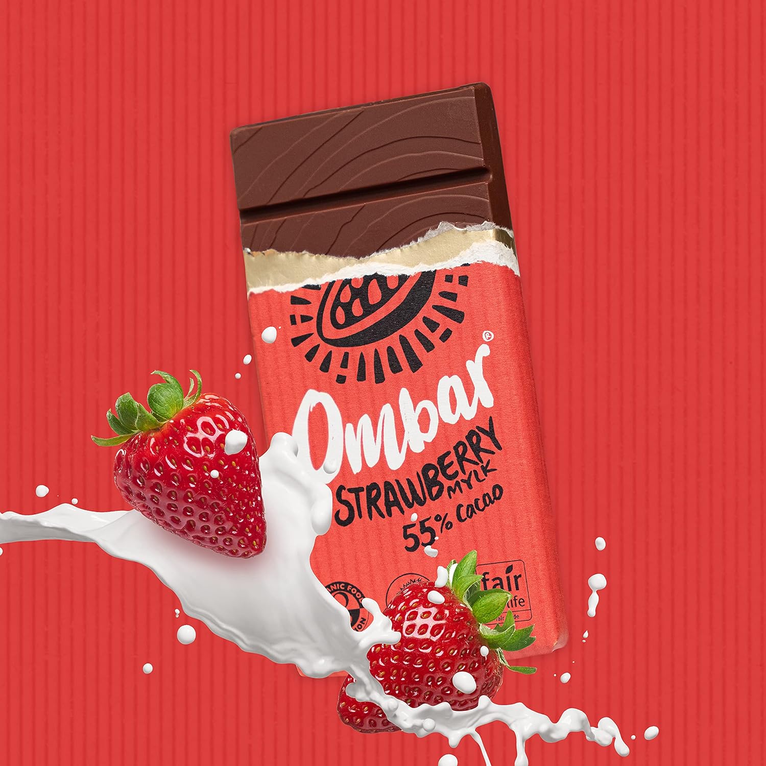 Strawberry Milk 55% Cacao Chocolate Bar 35g