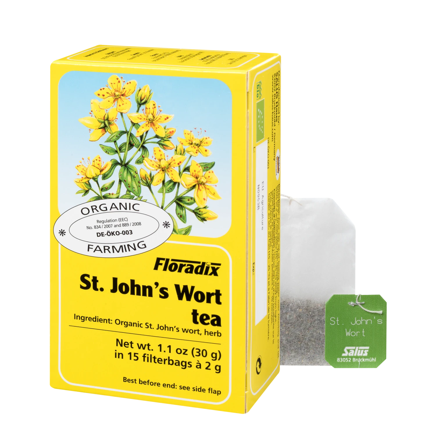 Organic St John's Wort Tea Herbal 15 Bags