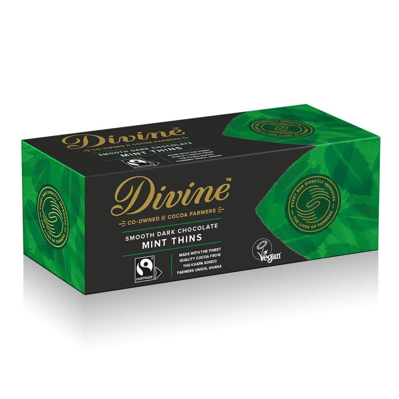 Divine Fairtrade Dark Chocolate Mint After Dinner Thins 200g