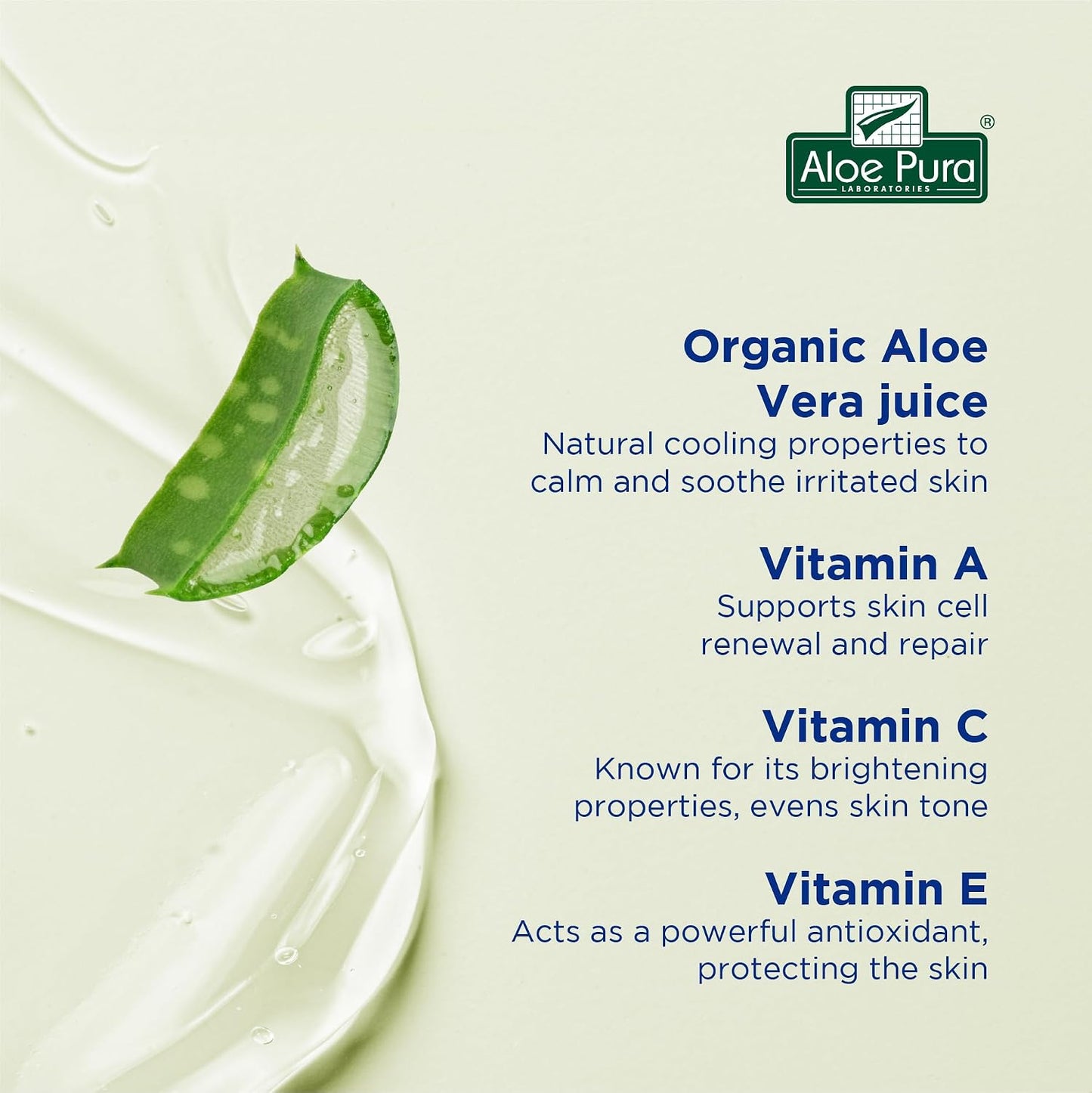 Aloe Pura Aloe Vera Gel with Vitamin A C & E 200ml 
