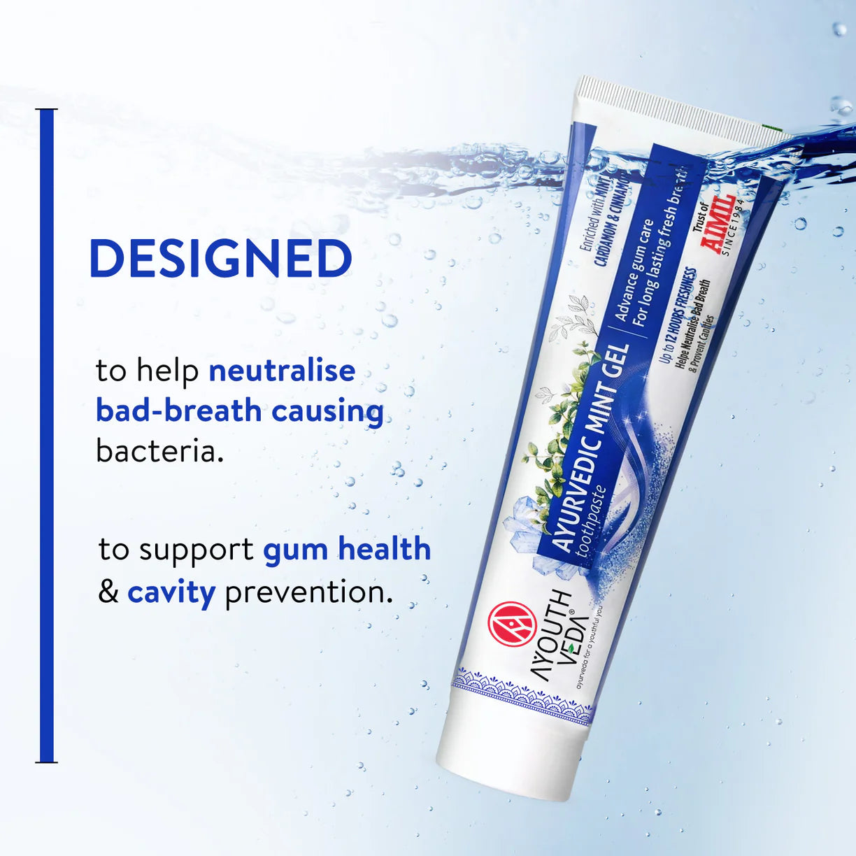 Ayouthveda Ayurvedic Mint Gel Toothpaste 100g benefits