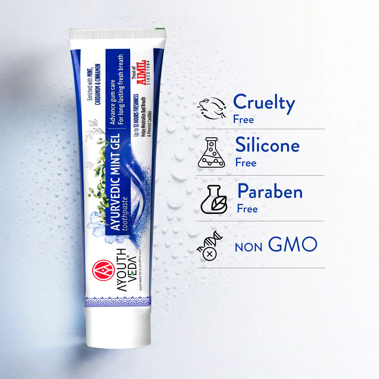 Ayouthveda Ayurvedic Mint Gel Toothpaste 100g claims