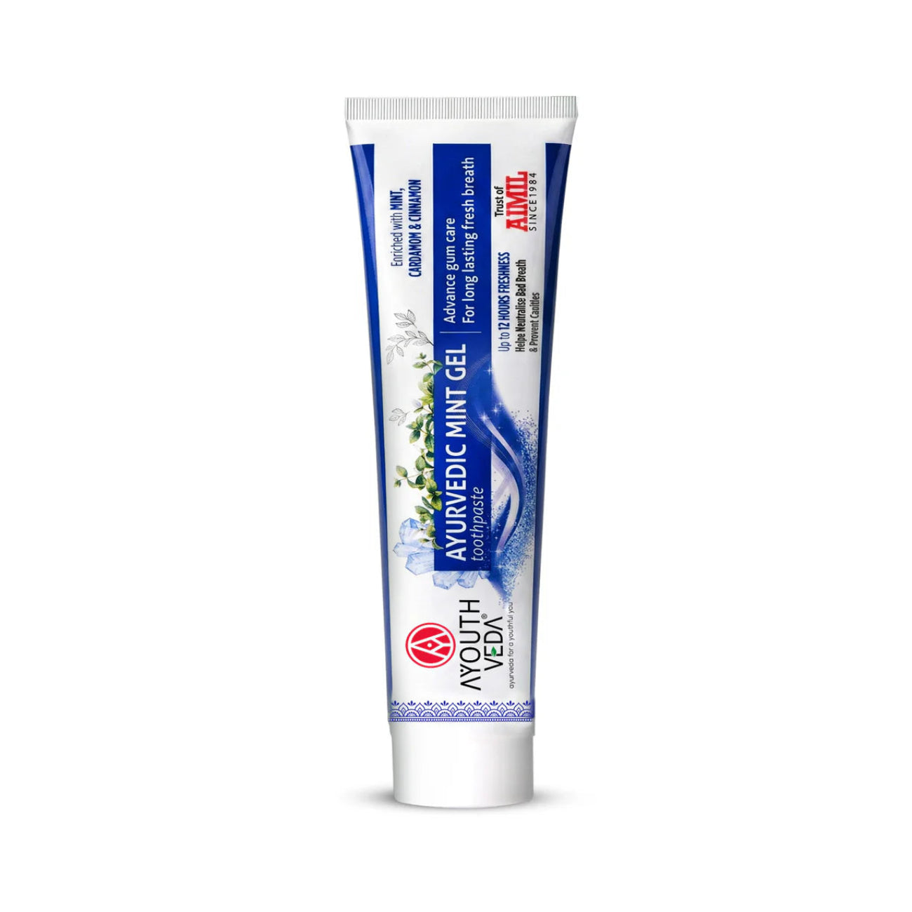 Ayouthveda Ayurvedic Mint Gel Toothpaste 100g front packaging