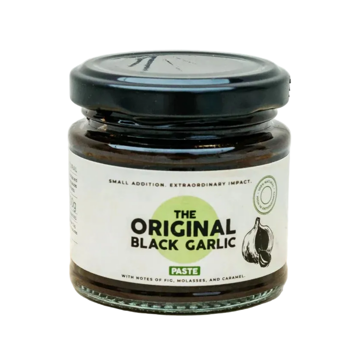 The Original Black Garlic Black Garlic Paste 100g front packaging