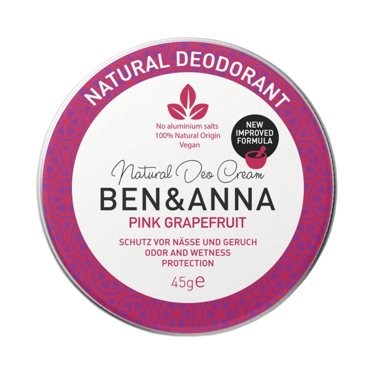 Pink Grapefruit Cream Deodorant Tin 45g