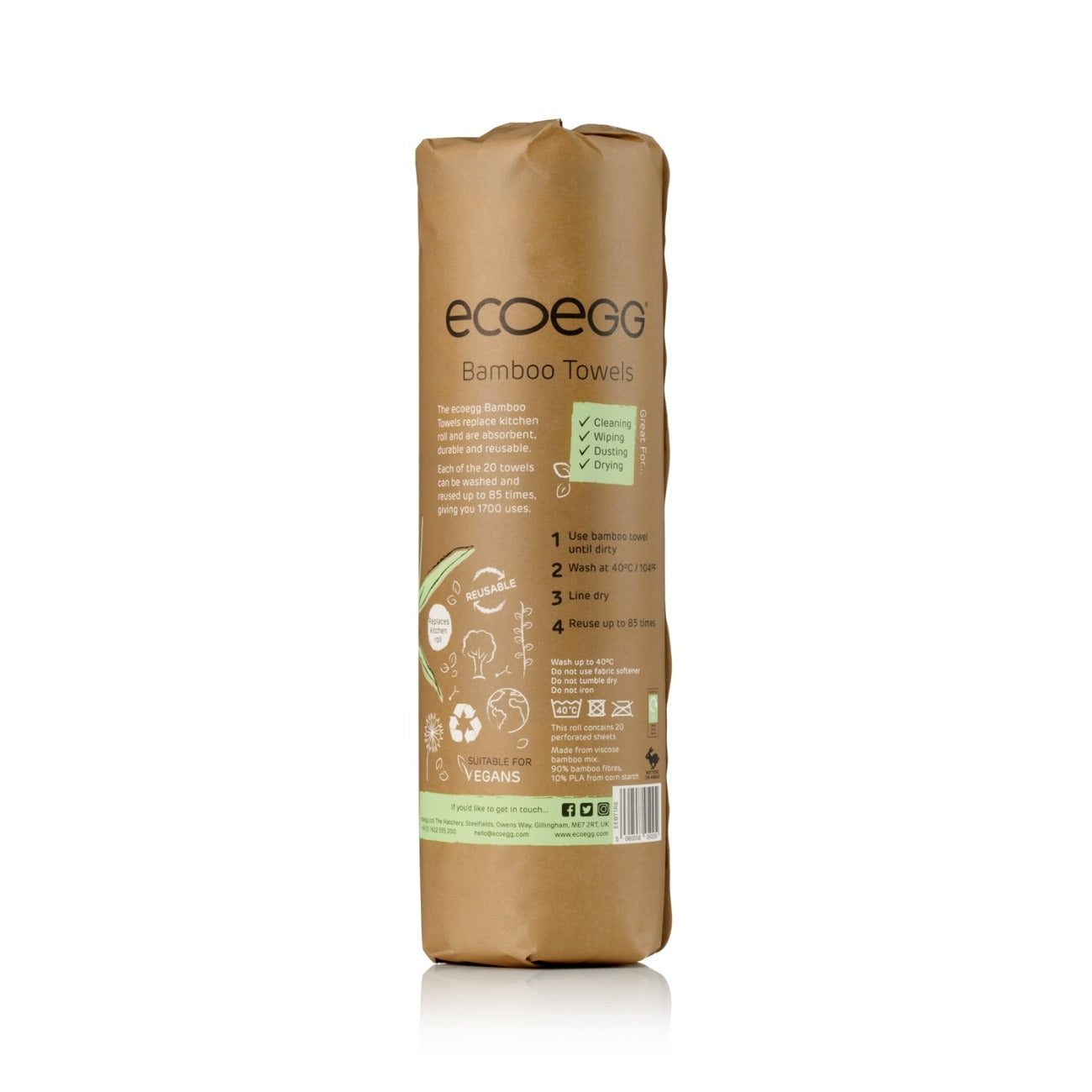 Reusable Bamboo Towels 1 Roll