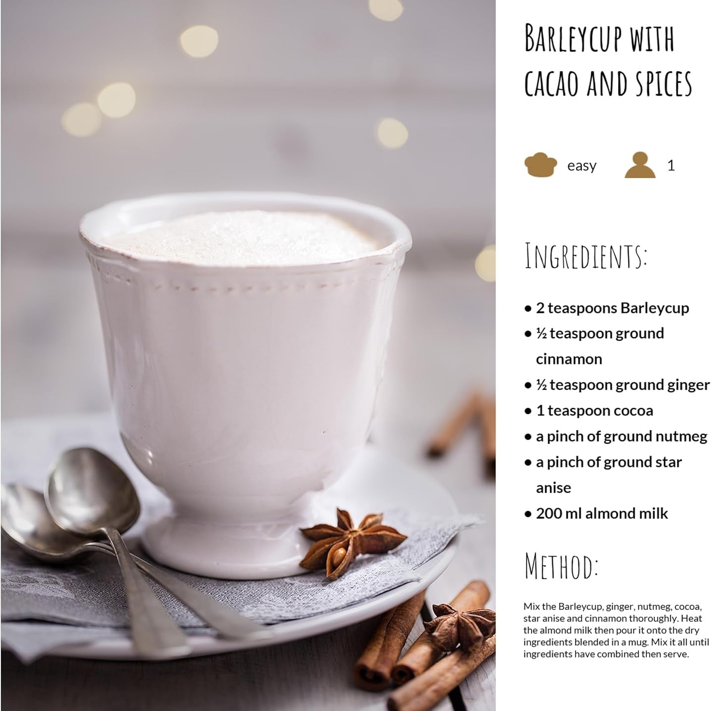 Barleycup Organic Chicory Cup 100g recipe 2