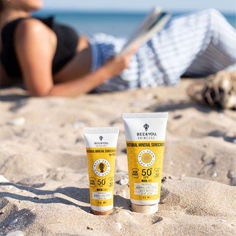 Bee and You Mineral Sunscreen Cream for Face SPF50 40ml lifestyle image 4