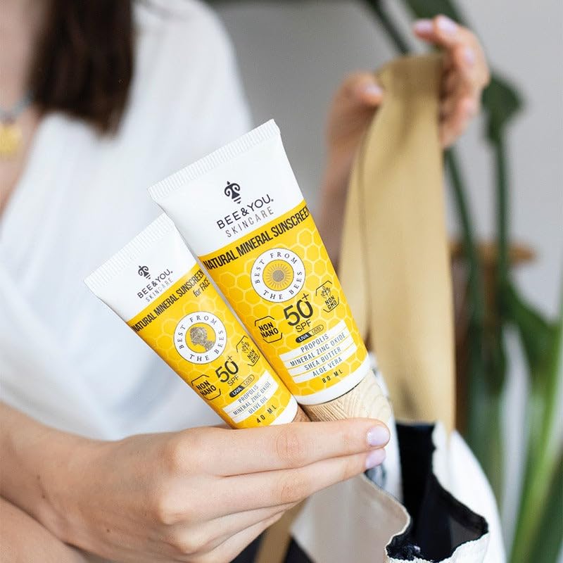 Bee and You Mineral Sunscreen SPF50 80ml lifestyle image 2