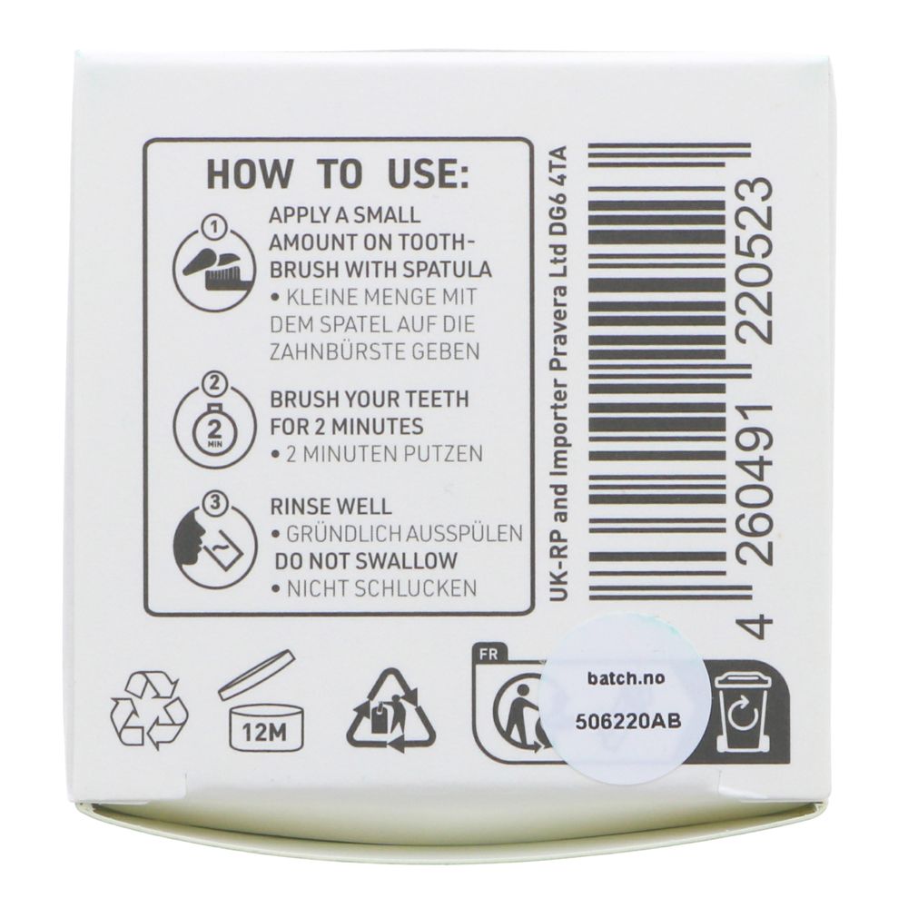 Ben and Anna Sensitive Toothpaste 100ml side 6 packaging