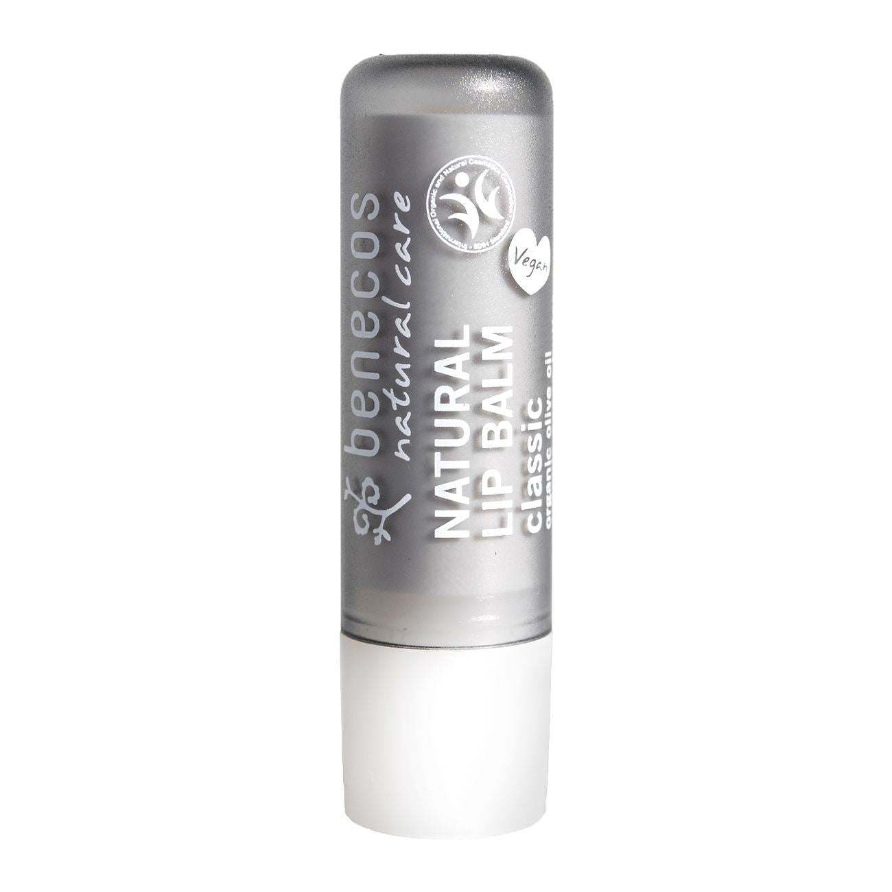 Benecos Classic Lip Balm 4.7g stick white background