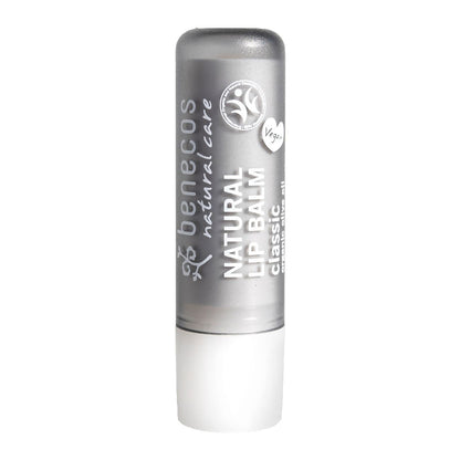Benecos Classic Lip Balm 4.7g stick white background