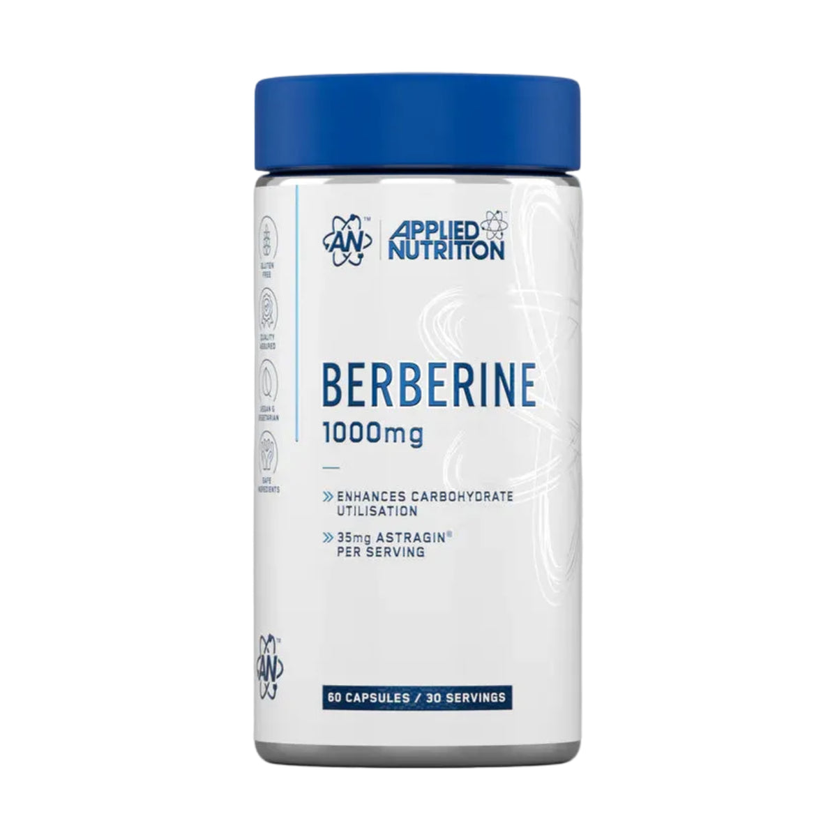 Applied Nutrition Berberine 1000mg 60 Capsules — AstraGin® absorption enhancer
