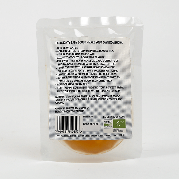 Organic Kombucha Scoby Starter 500ml