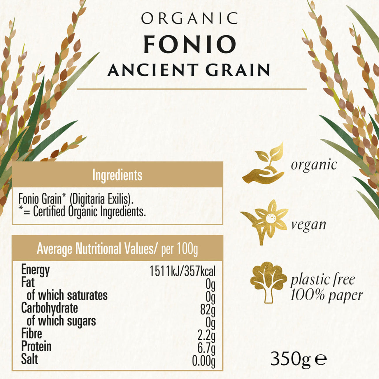 Fonio Ancient Grain 350g