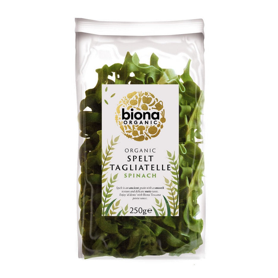Organic Spelt Spinach Artisan Tagliatelle Rolled 250g