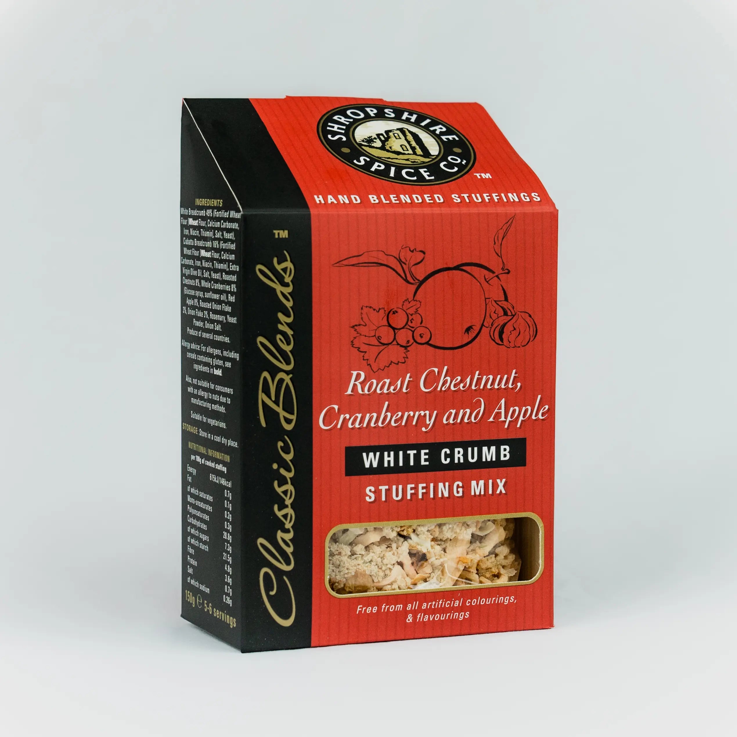 Shropshire Spice Chestnut, Cranberry and Apple Stuffing Mix 150g