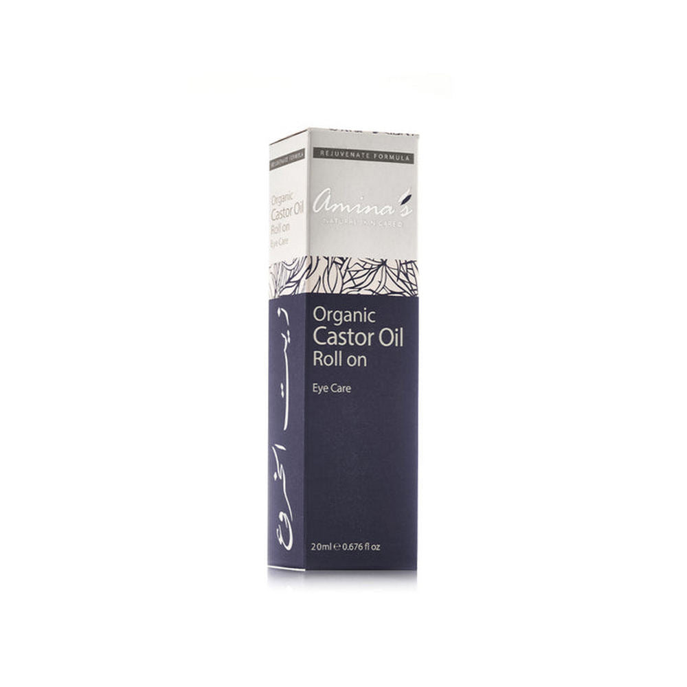 Pure Organic Castor Oil Roll-On For Around Eyes Area 20ml