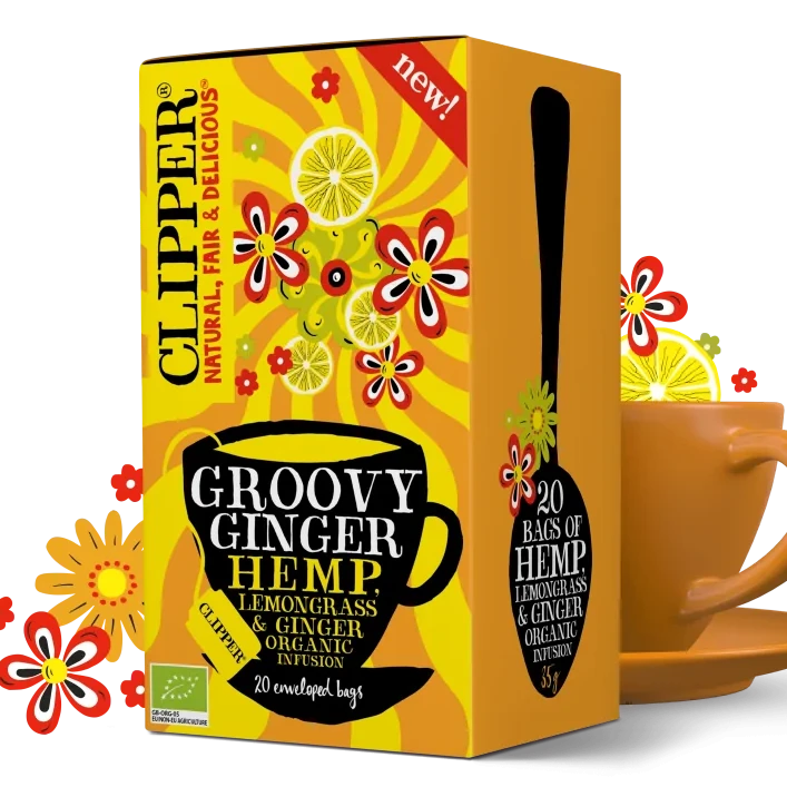 Organic Groovy Ginger Hemp Infusion 20 bags