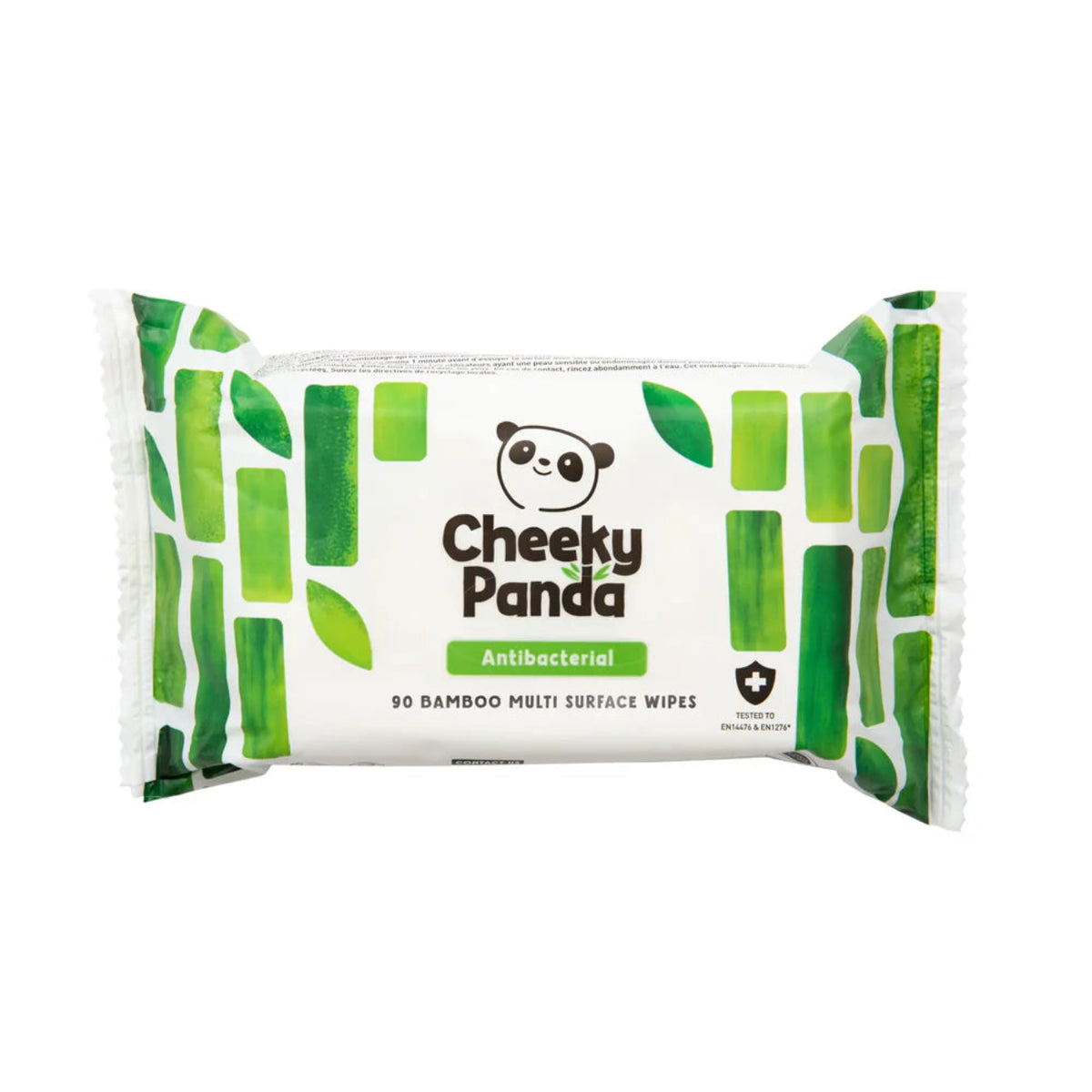 Cheeky Panda Antibacterial Multi Surface Wipes 90 Wipes front packaging