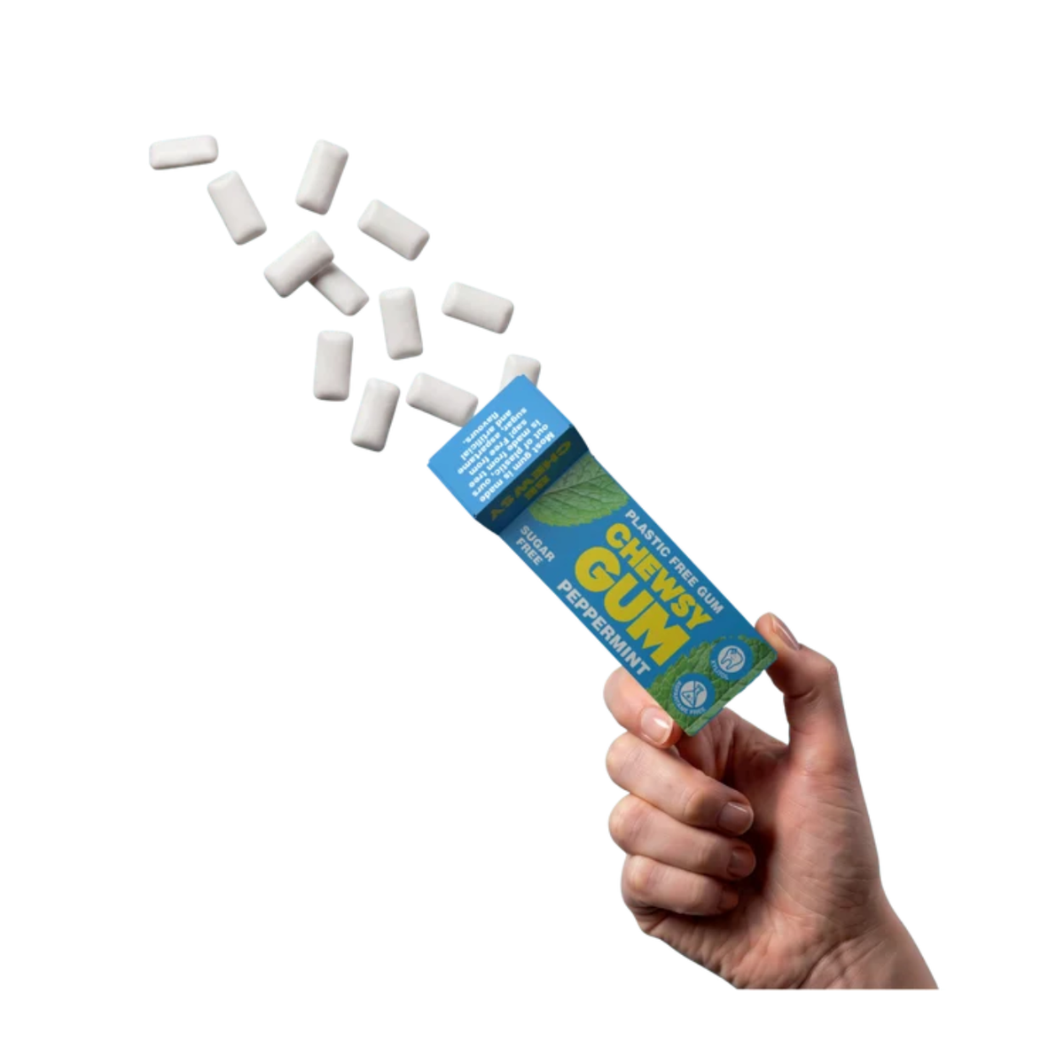 Chewsy Peppermint Plant-based Plastic-free Gum 15g lifestyle image