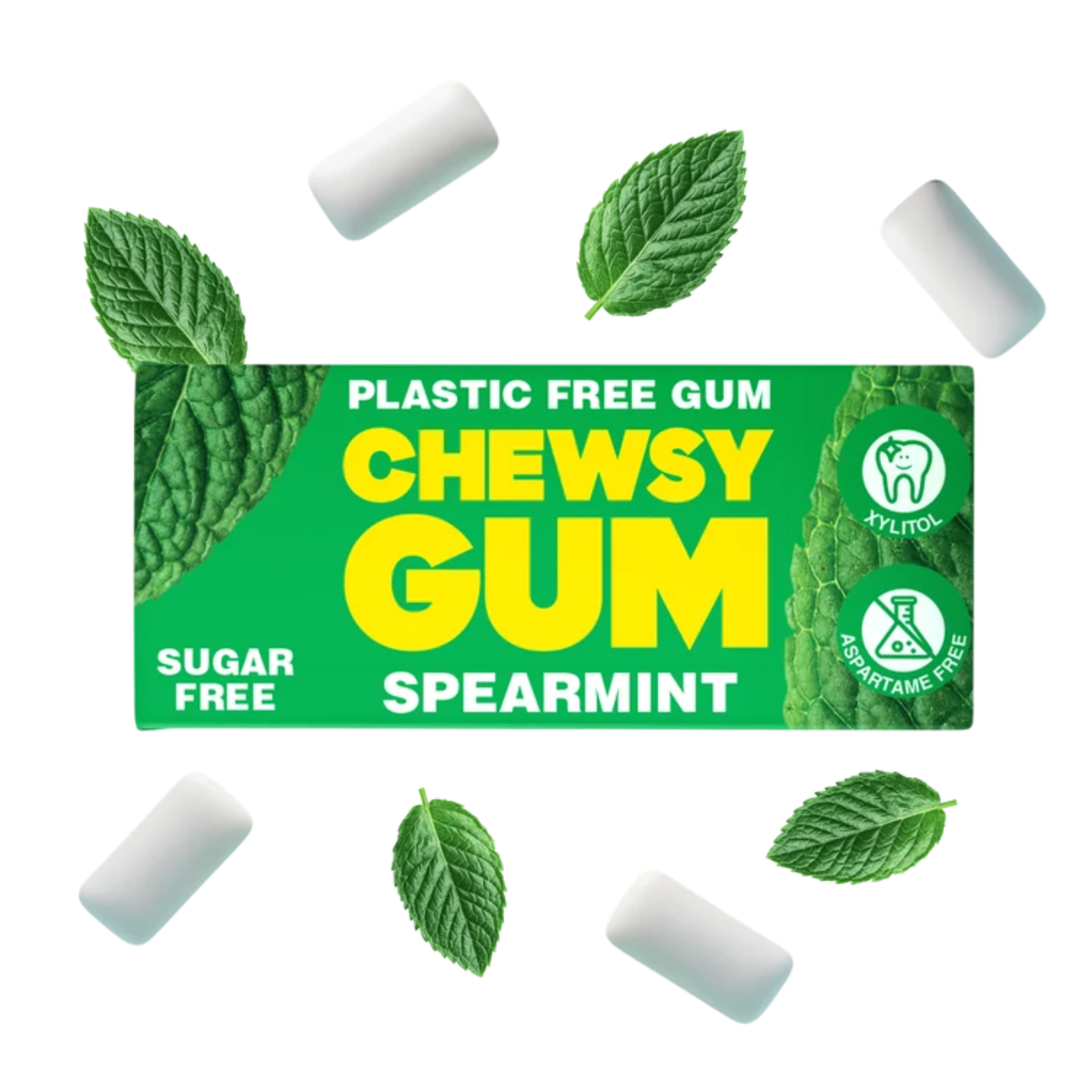 Chewsy Spearmint Plant-based Plastic-free Gum 15g lifestyle Image 