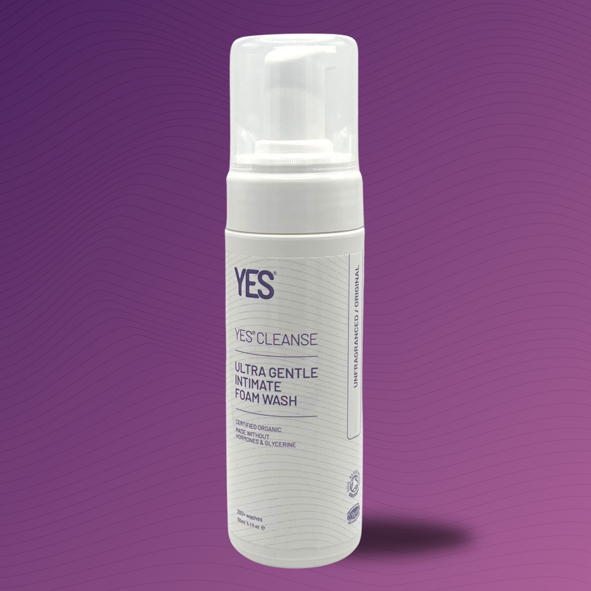 YES CLEANSE unfragranced intimate foam wash 150ml