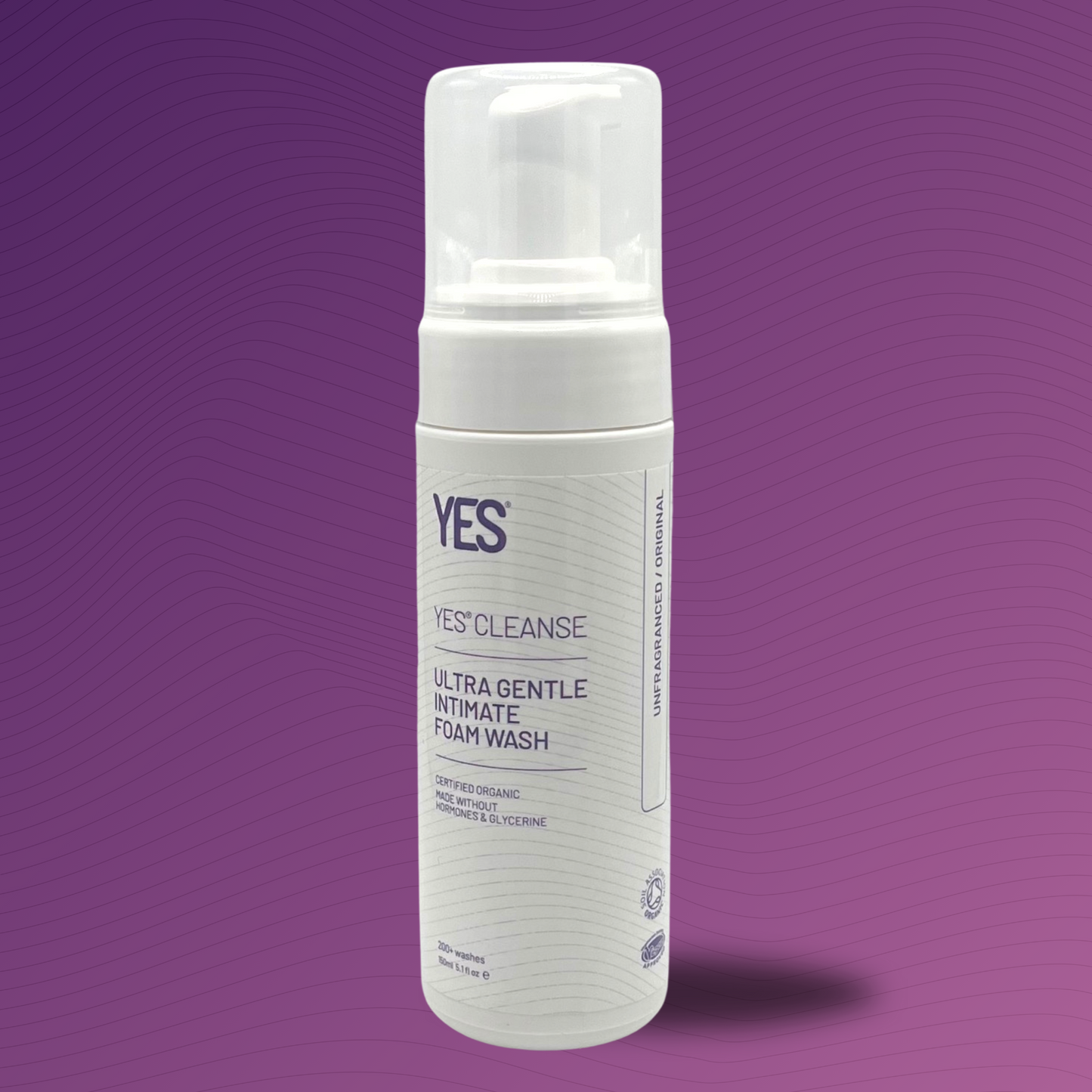 YES CLEANSE unfragranced intimate foam wash 150ml