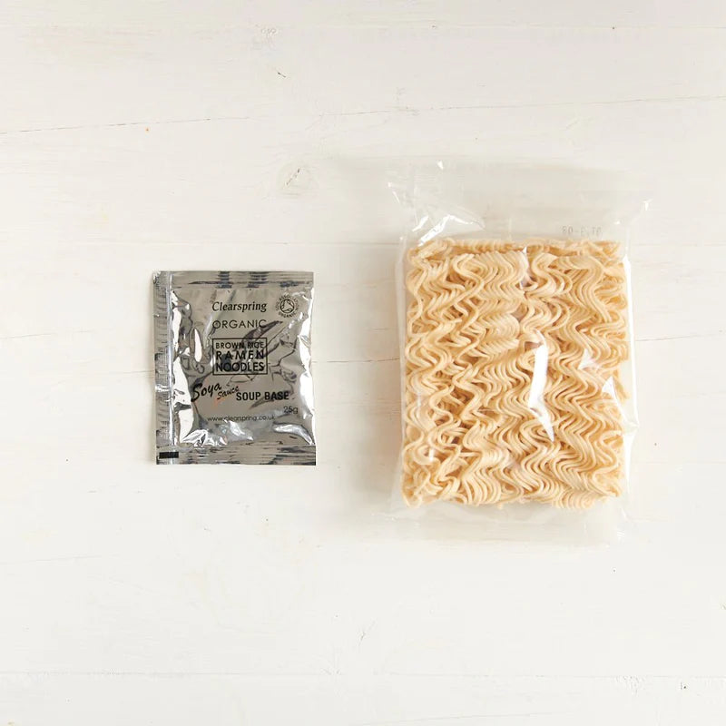 Organic Japanese Shoyu Ramen Noodles with Soya Sauce Soup 2x105g