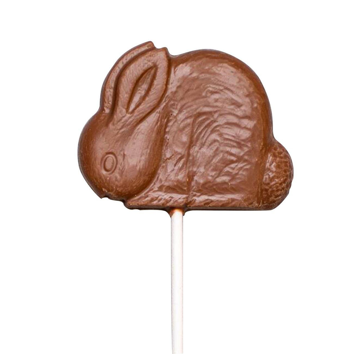 Cocoa Loco Organic Milk Chocolate Rabbit Lolly Easter 26g front packaging
