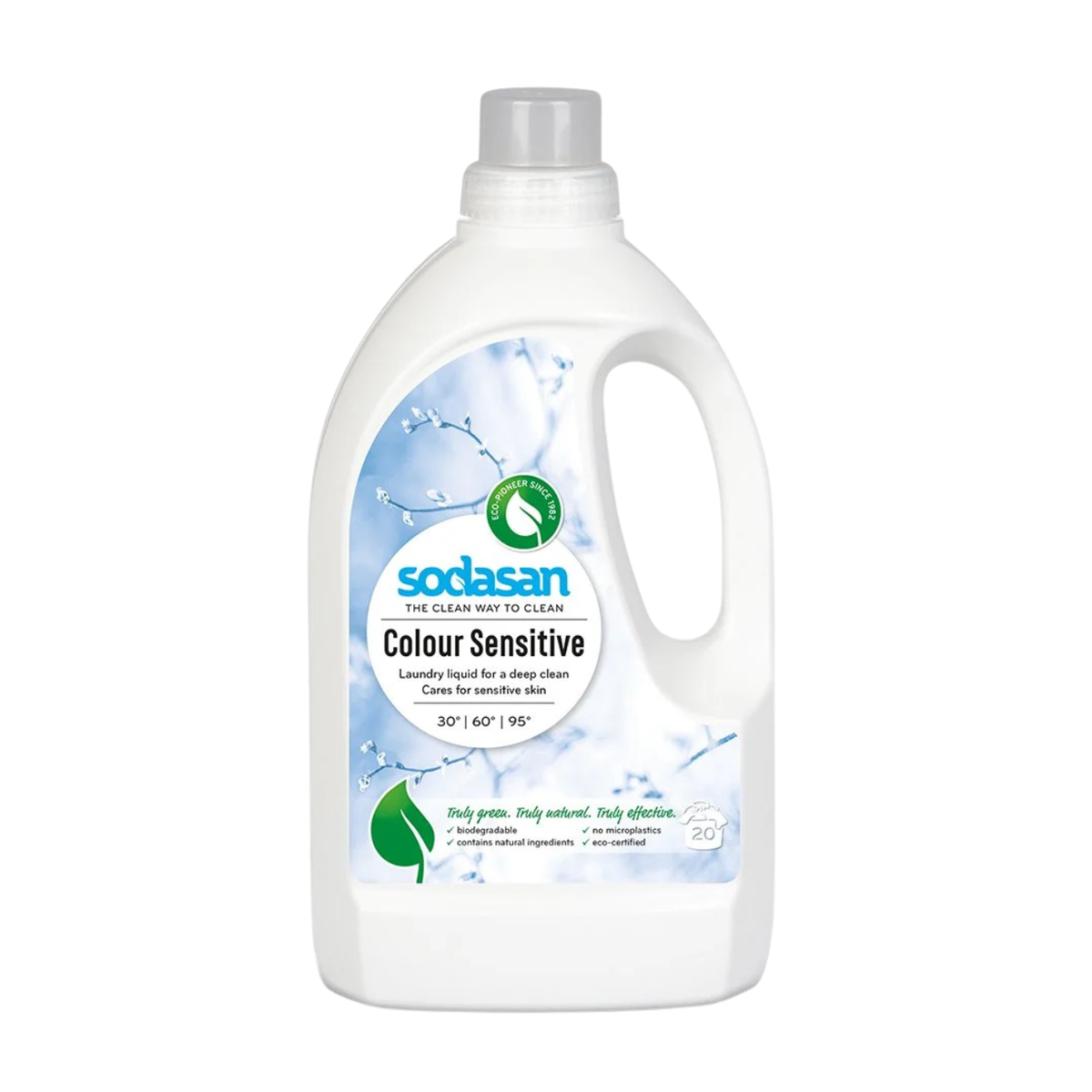 Sodasan Colour Sensitive Laundry Liquid 1.5L front packaging