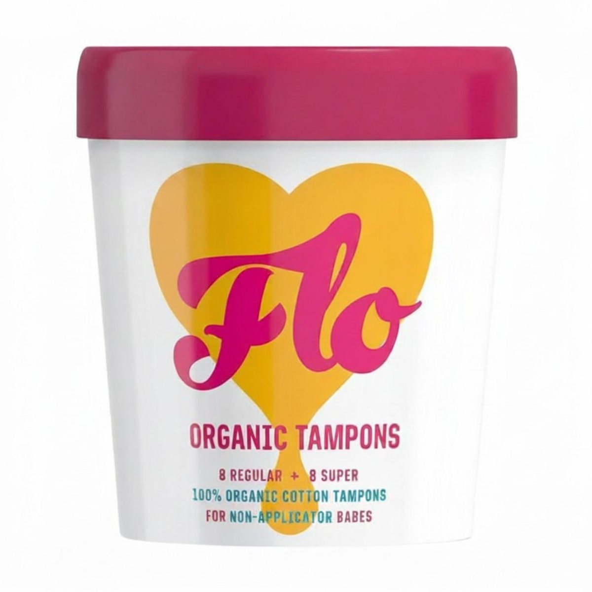 Here We Flo Combo Pack Tampons Non-Applicator front packaging