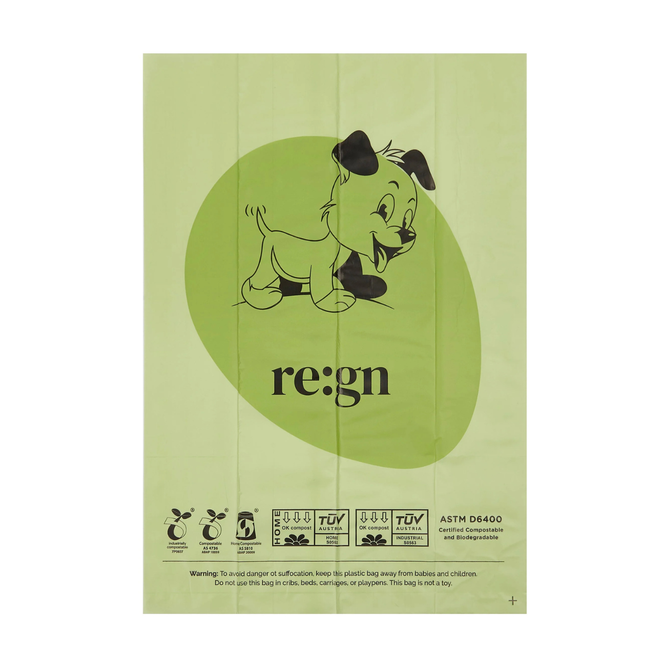 Re:gn Compostable Dog Poop Bags 120 Bags actual product front 