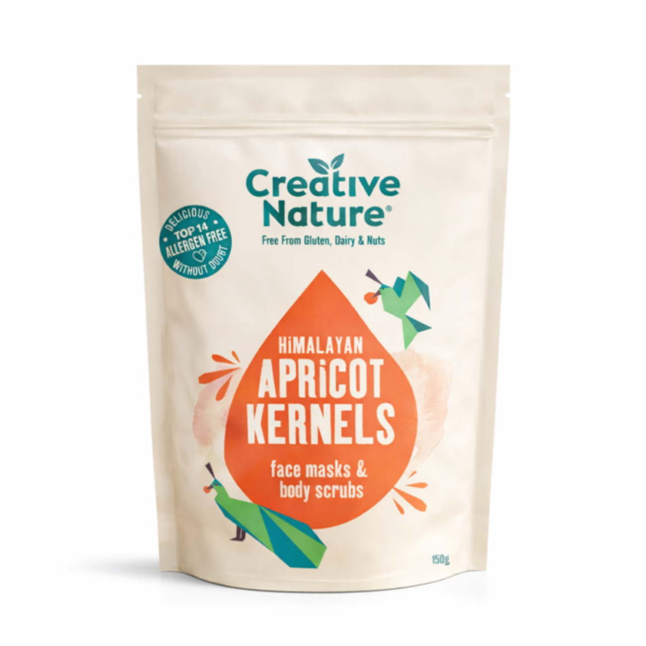 Creative Nature Bitter Himalayan Apricot Kernels 150g front packaging 