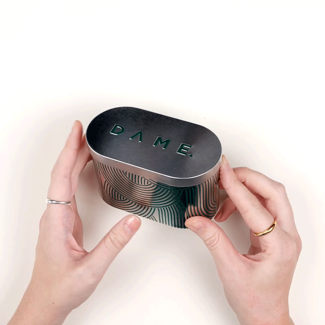 Storage Tin Embossed 74g - Dame - storage tin - Eco Natural Products