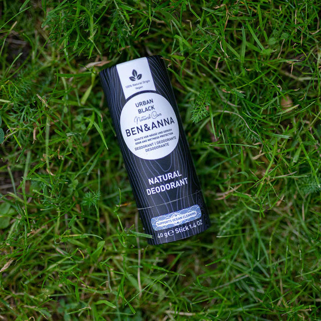 Ben and Anna Soda Deodorant Paper Tube - Urban Black 40g lifestyle image