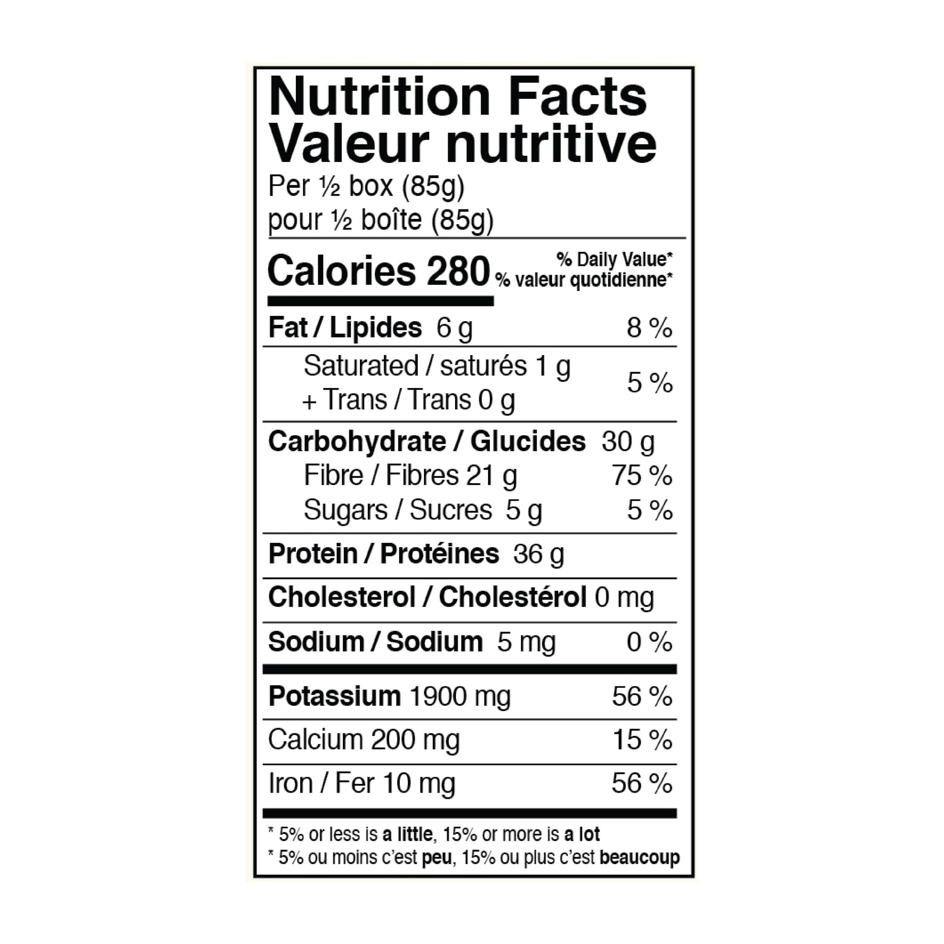 Explore Cuisine Edamame & Mung Bean Fettuccine — nutrition facts
