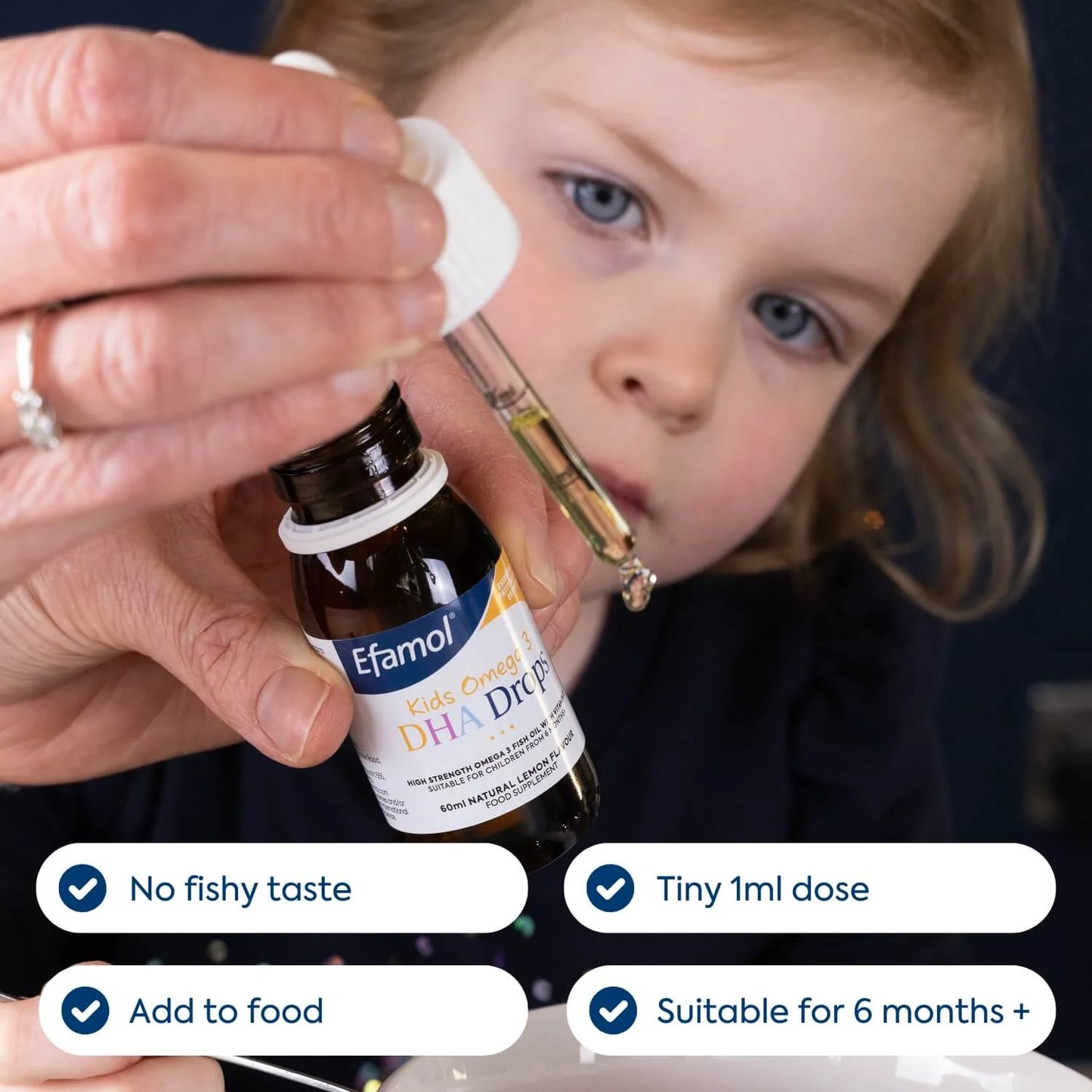 Efamol Kids DHA Drops 60ml — omega-3 for children 6 months+ no fishy taste