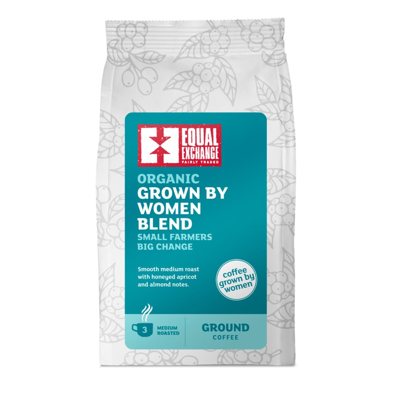 Equal Exchange Women Farmers Grew Coffee Ground 200g – Front of Pack