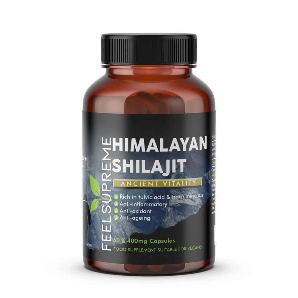 Feel Supreme Himalayan Shilajit 400mg 60 Capsules