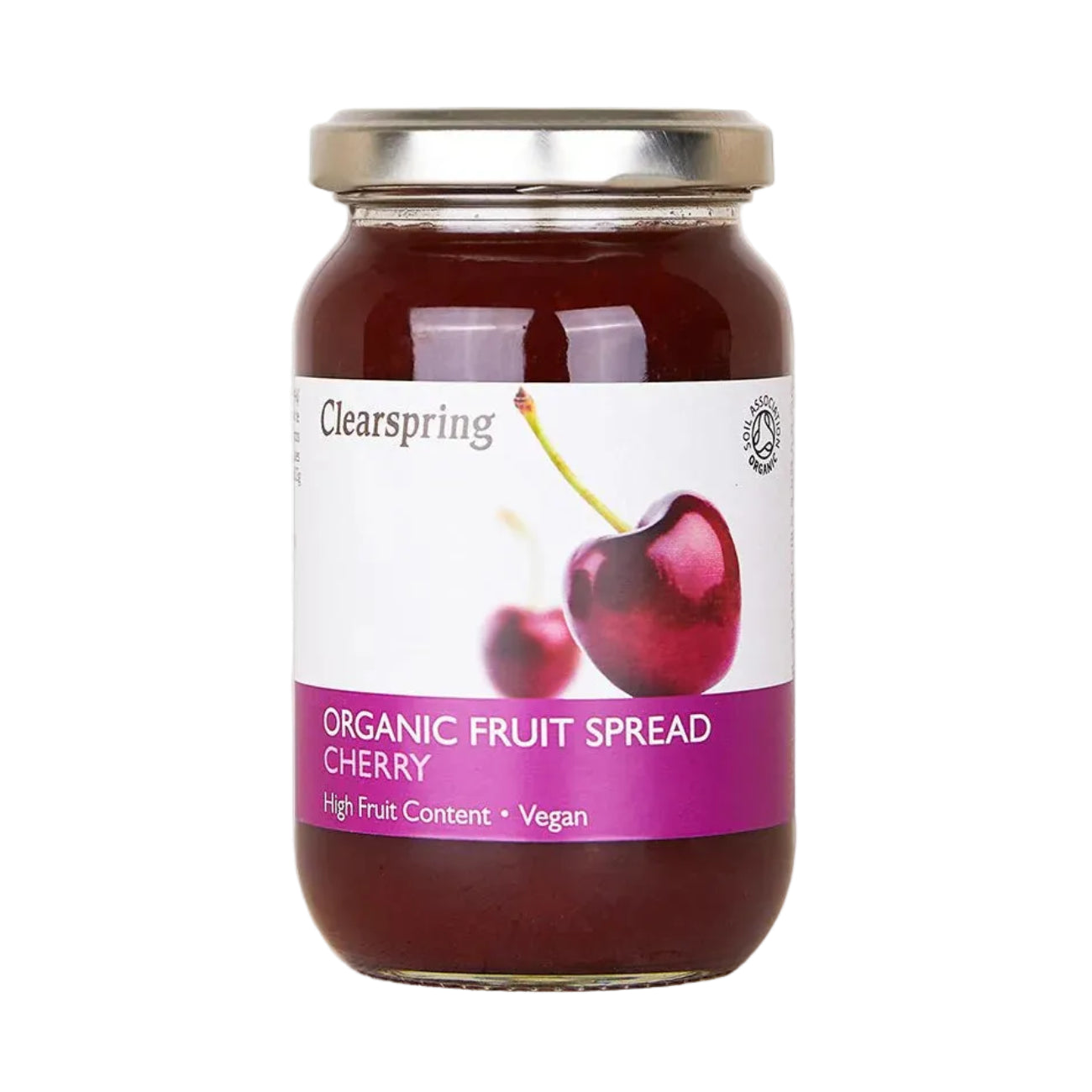 Clearspring Organic Cherry Fruit Spread 280g front packaging