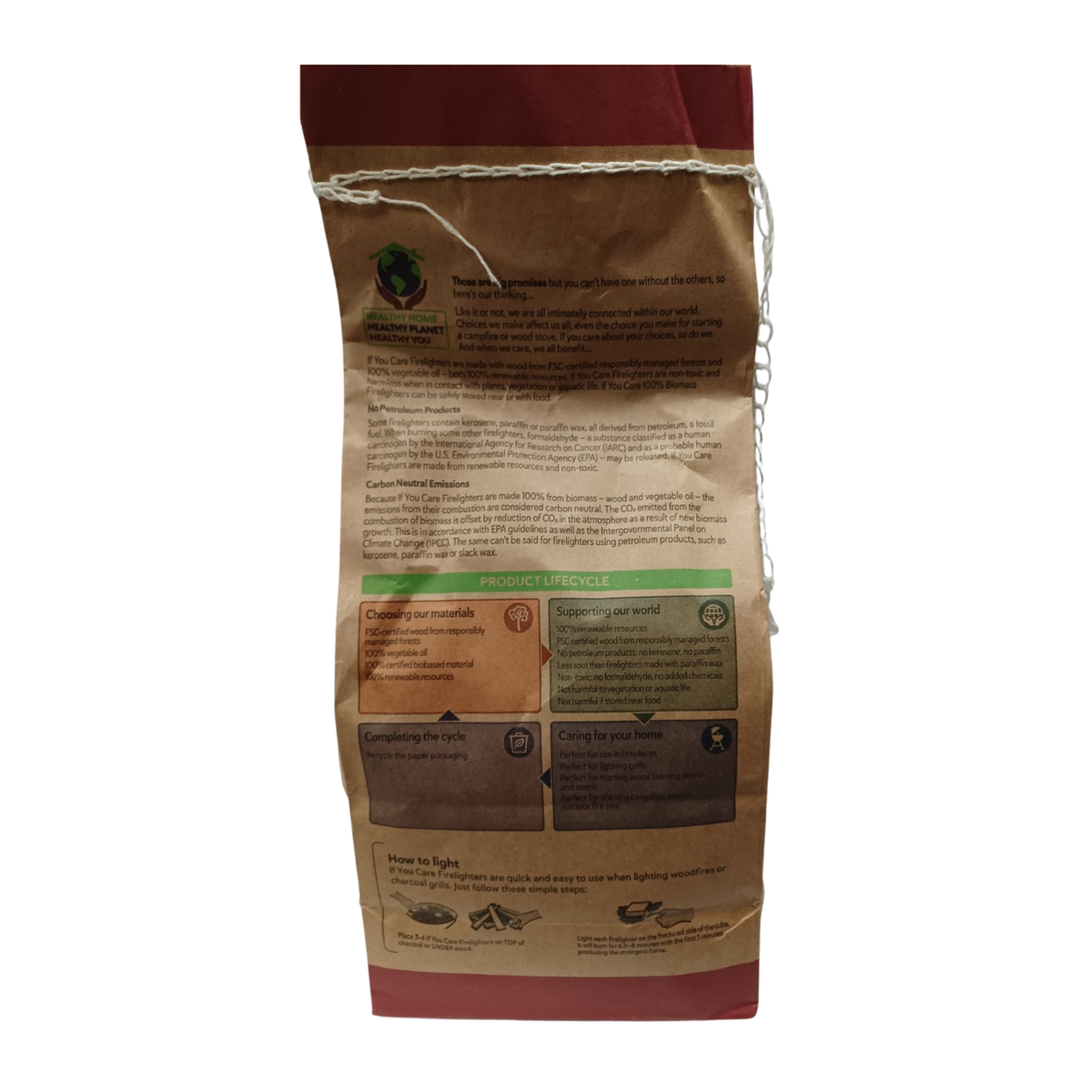 Firelighters Non-toxic Wood and Vegetable 72 pieces