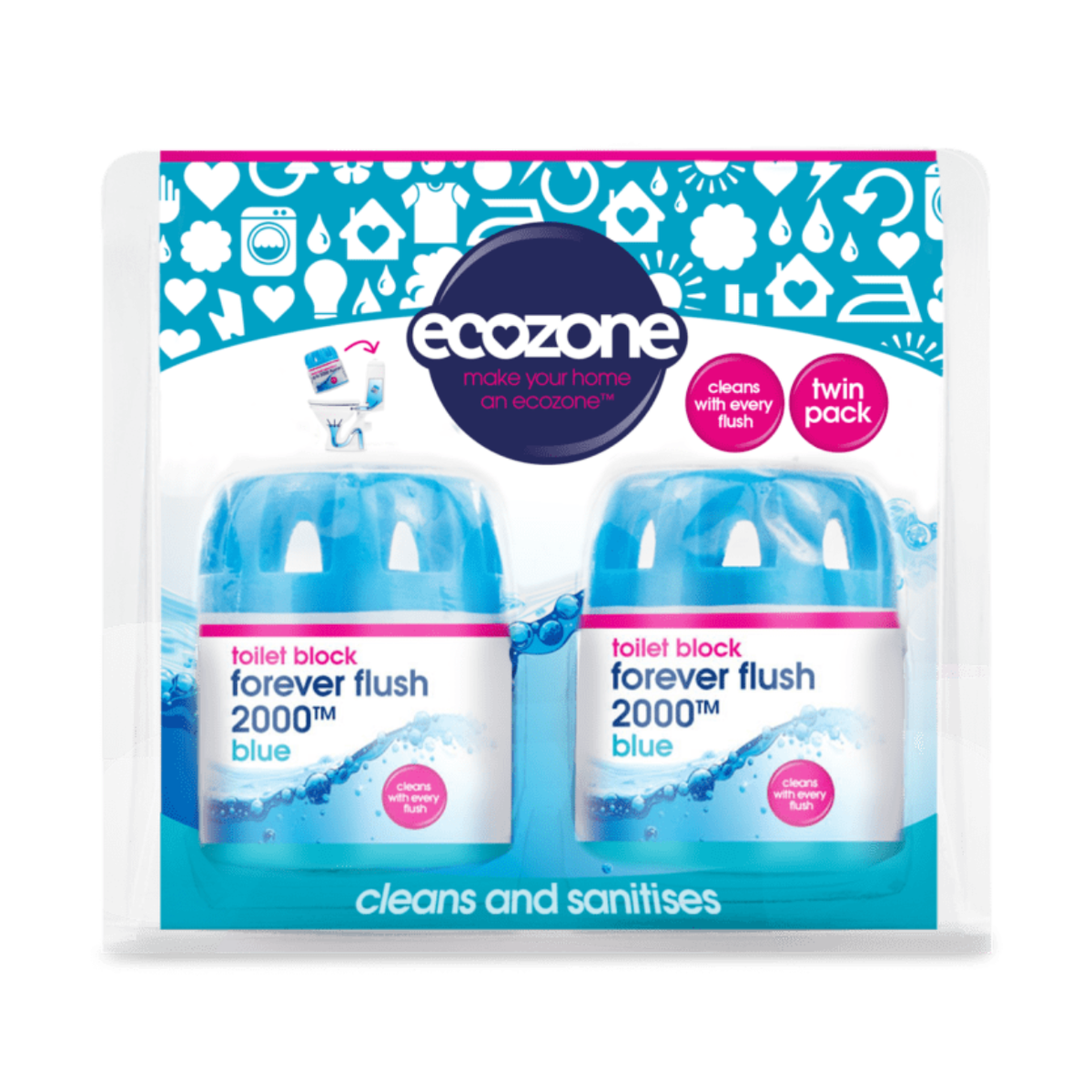 Ecozone Forever Flush Twin Pack Original 180g front packaging