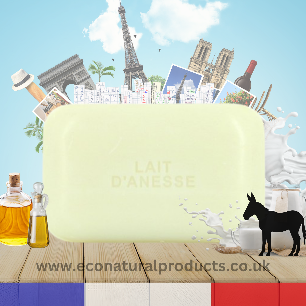 French Marseille Soap Aleppo Donkey Milk 125g