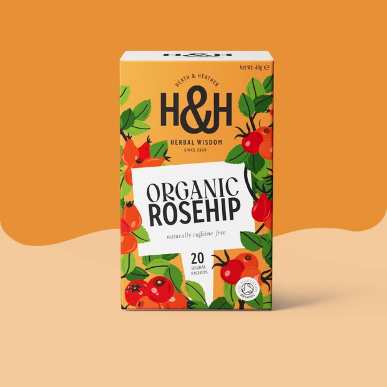  Heath & Heather Rosehip Infusion 20 Bags side lifestyle image