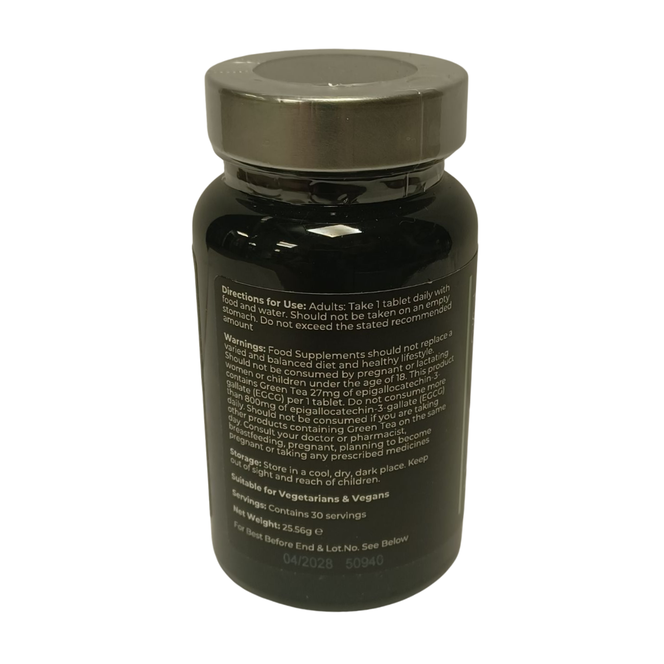 The Food Supplement Company Herbal Waterfall 30 Tablets side 2 packaging